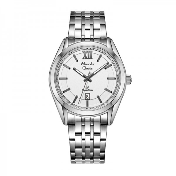 Alexandre Christie AC 8690 Silver White Man MDBSSSL
